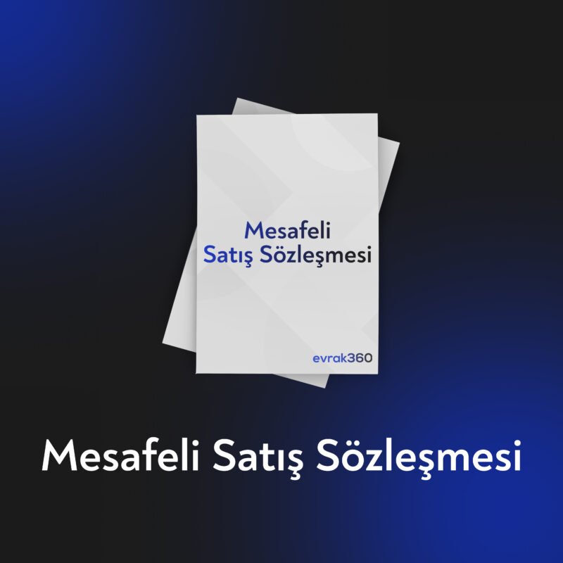 Mesafeli Satış Sözleşmesi